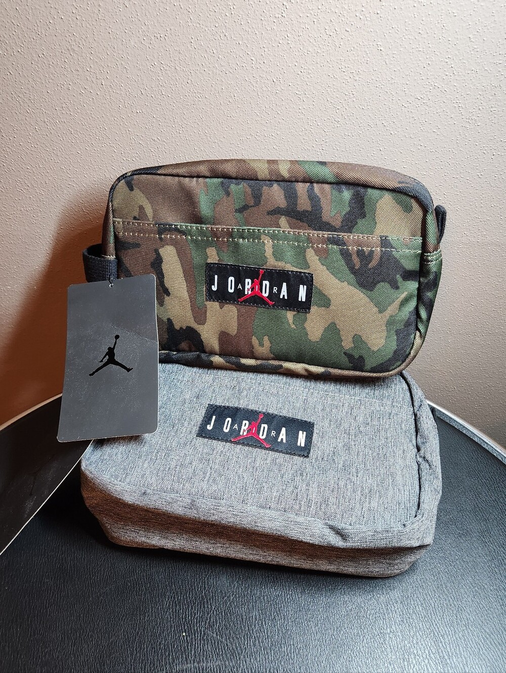 Brand New Air Jordan Travel Case(2) Camo And Grey Bag - Picture 5 of 5